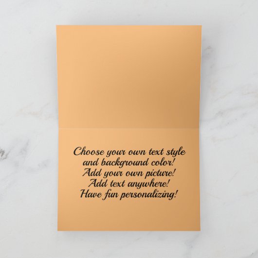 Sinaasappel Kitten Kat Cute Aangepaste Kaart (Binnen)