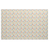 Sinaasappel & Kiwi Patroon  Stof (Yard (91,4 cm))
