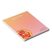 Sinaasappel Knijp de Dag Schattigee Inspirerend Ci Notitieblok (Schuin)