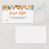 Sinaasappel Knuffel Citrus Luierloterij Informatiekaartje (Voorkant / Achterkant)