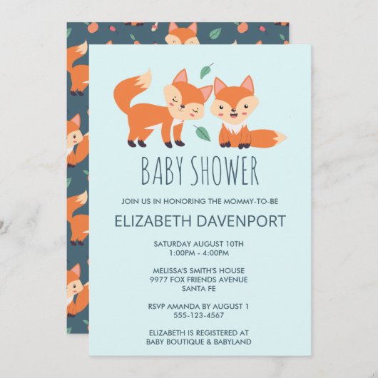 Sinaasappel kossen Baby shower (Voorkant / Achterkant)