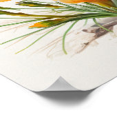 Sinaasappel Krokus Bloemen Art Print Poster (Hoek)