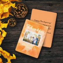 Sinaasappel Landelijke Aquarel Thanksgiving Fotoka