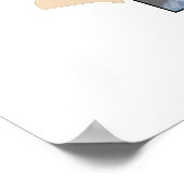 Sinaasappel Leafage Tree Art Twee Familie Bomen Po Poster (Hoek)