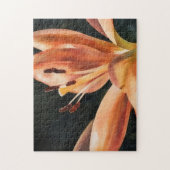Sinaasappel Lelie Bloementuin Natuur Kunst Puzzel (Verticaal)