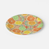 Sinaasappel, Lemon, Limoen Slica's Papieren Bordje (Gekanteld)