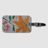 Sinaasappel Lily Bagagelabel (Voorkant (horizontaal))