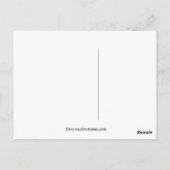 Sinaasappel Lily Briefkaart (Achterkant)