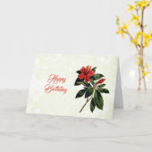  Sinaasappel Lily Floral Birthday Kaart (Gele Bloem)