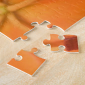 Sinaasappel Lily Floral Puzzle Legpuzzel (Zijkant)