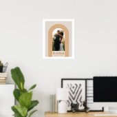 Sinaasappel Lombard Lines Arch Aangepaste foto-kun Poster (Thuiskantoor)