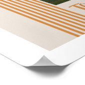 Sinaasappel Lombard Lines Arch Aangepaste foto-kun Poster (Hoek)