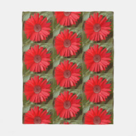 Sinaasappel Madeliefje Botanische Bloemen Fleece Deken