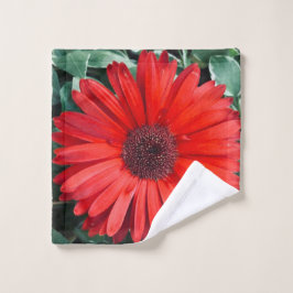 Sinaasappel Madeliefje Botanische Cottagecore Bad Handdoek