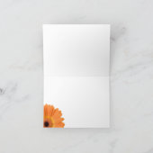 Sinaasappel Madeliefje Rustieke Trouw Dank Kaarten (Binnen)