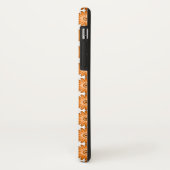 Sinaasappel madeliefjes in 70s stijl Case-Mate iPhone case (Achterkant/links)