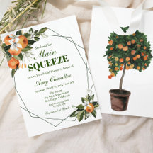 Sinaasappel Main Squeeze Bridal Shower Invitation