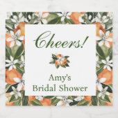 Sinaasappel Main Squeeze Champagne Fles Label Sparkling Wijnetiket (Enkel label)