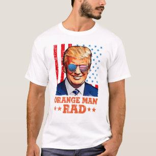 sinaasappel man rad , trump t-shirt