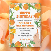 Sinaasappel Mandarin Capybara Kinderen Leuke Cappy Kaart