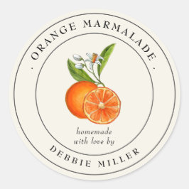  Sinaasappel Marmalade Canning Jar Label