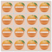 Sinaasappel Marmalade Labels Sticker Vel (Voorkant)