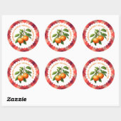 Sinaasappel Marmalade met Zonneschijn Ronde Sticker (Vel)