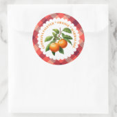 Sinaasappel Marmalade met Zonneschijn Ronde Sticker (Tas)