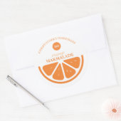 Sinaasappel Marmalade Ronde Sticker (Envelop)