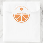 Sinaasappel Marmalade Ronde Sticker (Tas)