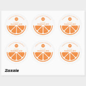 Sinaasappel Marmelade Ronde Sticker (Vel)