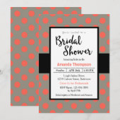 Sinaasappel Melon Polka Dots Vrijgezellenfeest Kaart (Voorkant / Achterkant)