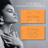 Sinaasappel met gouddekland en met spaardiamanten visitekaartje