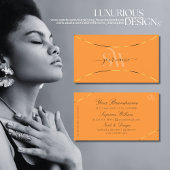 Sinaasappel met goudkleurige grenzen en Mongultuur Visitekaartje