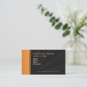 Sinaasappel met grijze barst visitekaartje (Staand voorkant)