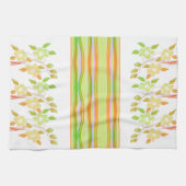 Sinaasappel met groen en wit theedoek (Horizontaal)