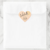Sinaasappel met liefdesbakken uit de keuken hart sticker (Tas)
