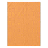 Sinaasappel met Paarse Dash Pattern Tablecloth Tafelkleed (Voorkant)