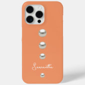 sinaasappel met parels Case-Mate iPhone case (Achterkant)