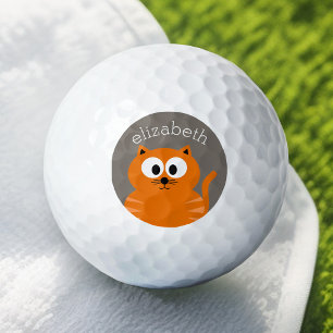 Sinaasappel met Taupe persoonlijk Golfballen