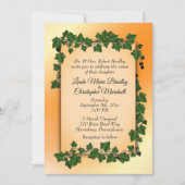 Sinaasappel met uitnodiging tot het huwelijk (Voorkant)