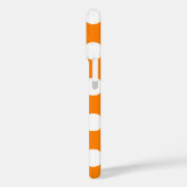 Sinaasappel met witte pooldots Case-Mate iPhone case (Achterkant / Links)