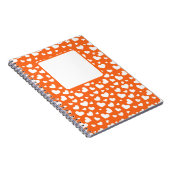 SINAASAPPEL MET WITTE VALENTIJN LIEFDE HARTEN NOTITIEBOEK (Rechterzijde)