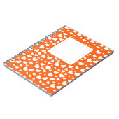 SINAASAPPEL MET WITTE VALENTIJN LIEFDE HARTEN NOTITIEBOEK (Linkerzijde)