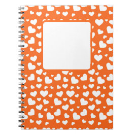 SINAASAPPEL MET WITTE VALENTIJN LIEFDE HARTEN NOTITIEBOEK