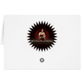 Sinaasappel met zwarte strepen Bengale tijgerfoto (Achterkant Horizontaal)