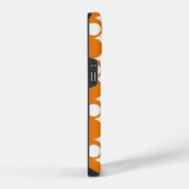 Sinaasappel Mod-balontwerp met naam iPhone Hoesje (Rechterkant)