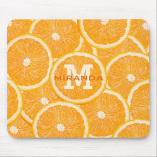 Sinaasappel monogram mousepad muismat
