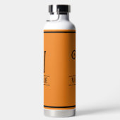 Sinaasappel Monogram Waterfles (Rechts)