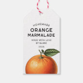 Sinaasappel moutermade recept voorraadkast cadeaulabel (Voorkant)